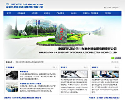 九洲海全通科技与灵瑞合作构建企业网站