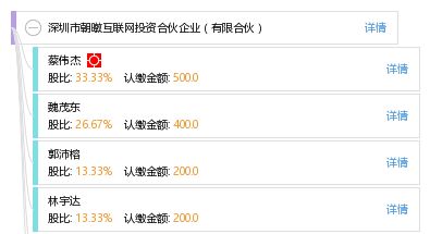 深圳市朝暾互联网投资合伙企业 有限合伙
